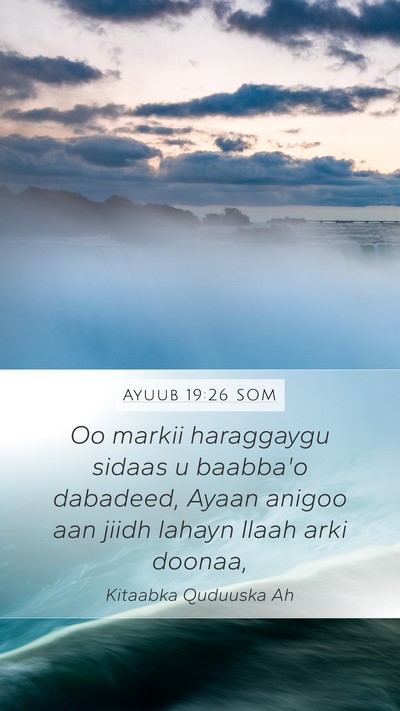 Ayuub 19:26 SOM Bible Verse Image