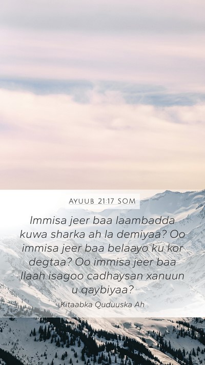 Ayuub 21:17 SOM Bible Verse Image