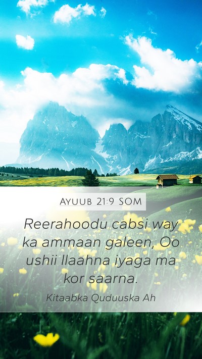 Ayuub 21:9 SOM Bible Verse Image
