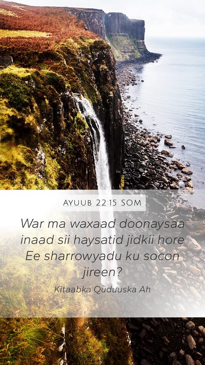 Ayuub 22:15 SOM Bible Verse Image