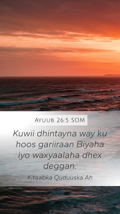 Ayuub 26:5 SOM Bible Verse Image