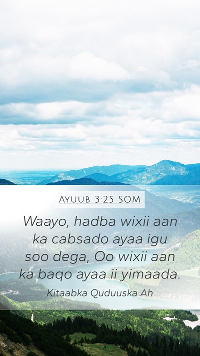 Ayuub 3:25 SOM Bible Verse Image