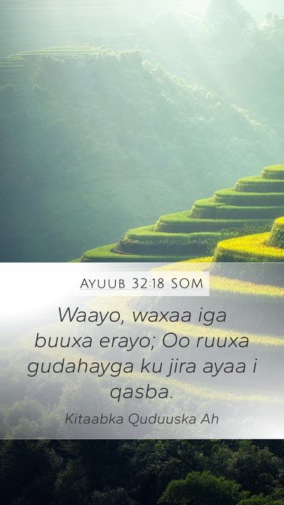 Ayuub 32:18 SOM Bible Verse Image