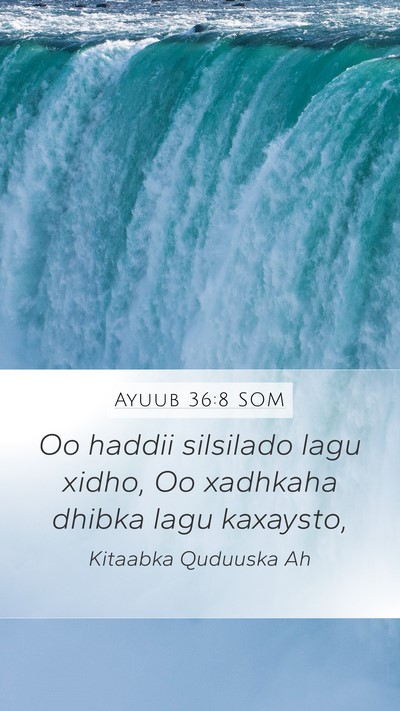 Ayuub 36:8 SOM Bible Verse Image
