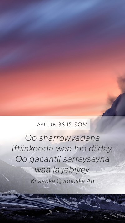 Ayuub 38:15 SOM Bible Verse Image