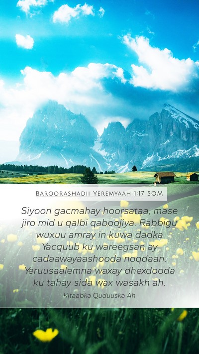 Baroorashadii Yeremyaah 1:17 SOM Bible Verse Image