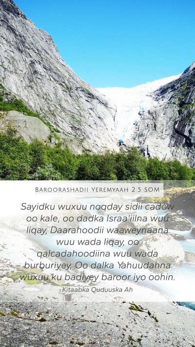Baroorashadii Yeremyaah 2:5 SOM Bible Verse Image