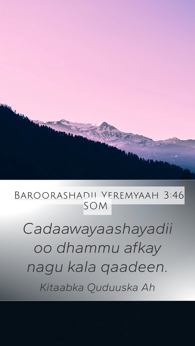 Baroorashadii Yeremyaah 3:46 SOM Bible Verse Image
