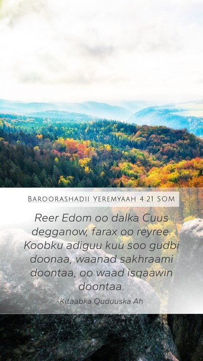 Baroorashadii Yeremyaah 4:21 SOM Bible Verse Image