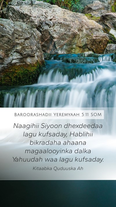 Baroorashadii Yeremyaah 5:11 SOM Bible Verse Image