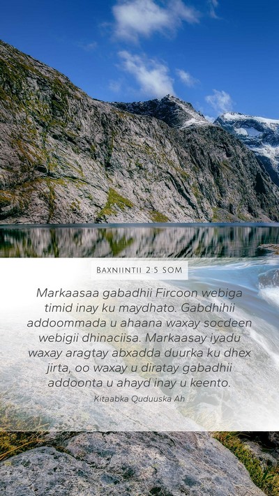 Baxniintii 2:5 SOM Bible Verse Image