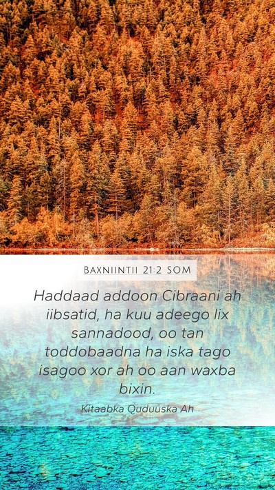Baxniintii 21:2 SOM Bible Verse Image