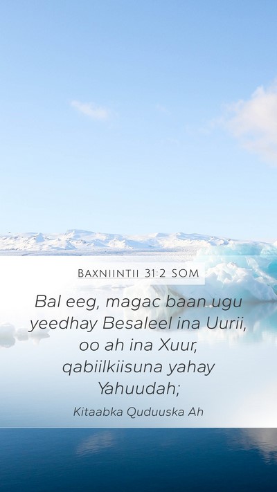 Baxniintii 31:2 SOM Bible Verse Image