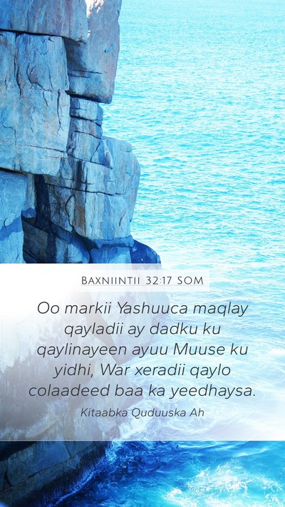 Baxniintii 32:17 SOM Bible Verse Image
