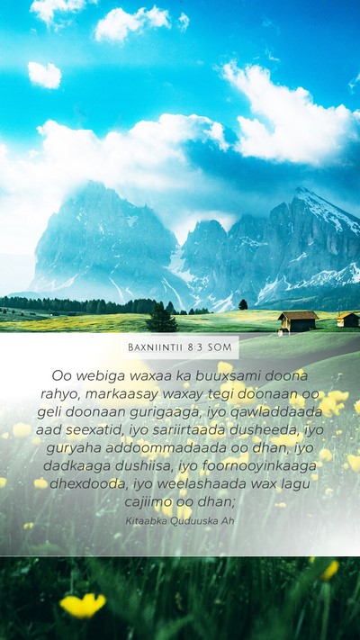 Baxniintii 8:3 SOM Bible Verse Image