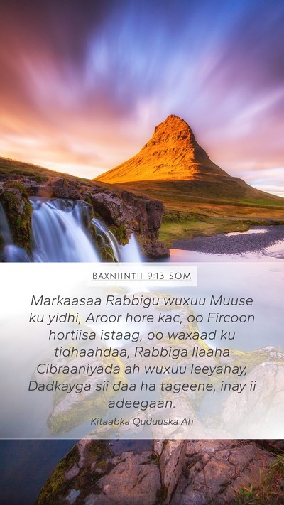 Baxniintii 9:13 SOM Bible Verse Image