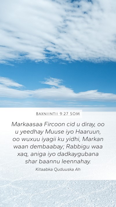 Baxniintii 9:27 SOM Bible Verse Image