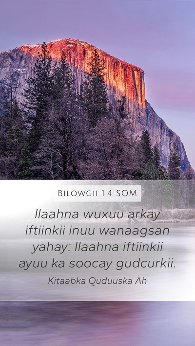 Bilowgii 1:4 SOM Bible Verse Image