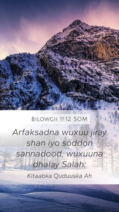 Bilowgii 11:12 SOM Bible Verse Image