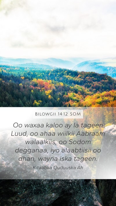 Bilowgii 14:12 SOM Bible Verse Image