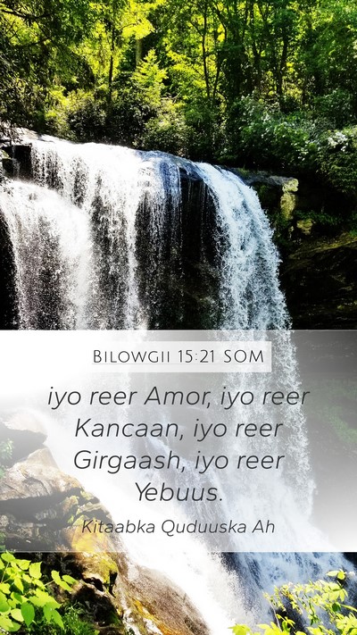 Bilowgii 15:21 SOM Bible Verse Image