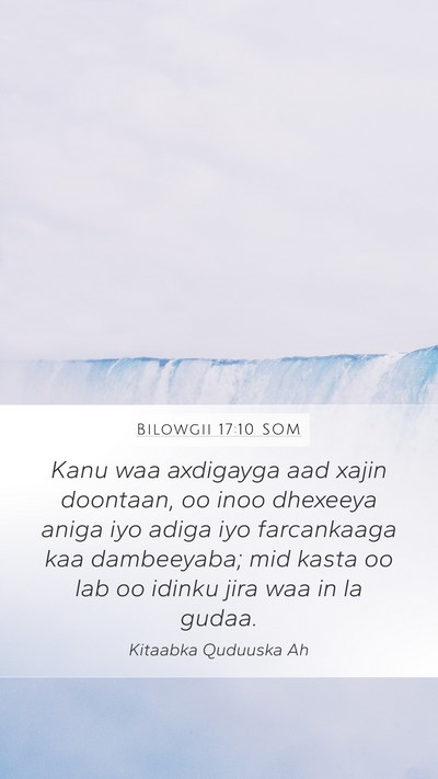 Bilowgii 17:10 SOM Bible Verse Image