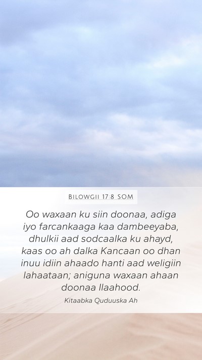 Bilowgii 17:8 SOM Bible Verse Image