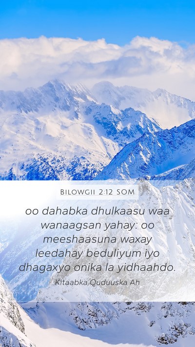 Bilowgii 2:12 SOM Mobile Phone Wallpaper - oo dahabka dhulkaasu waa wanaagsan yahay: oo - Mobile Bible Verse Wallpaper