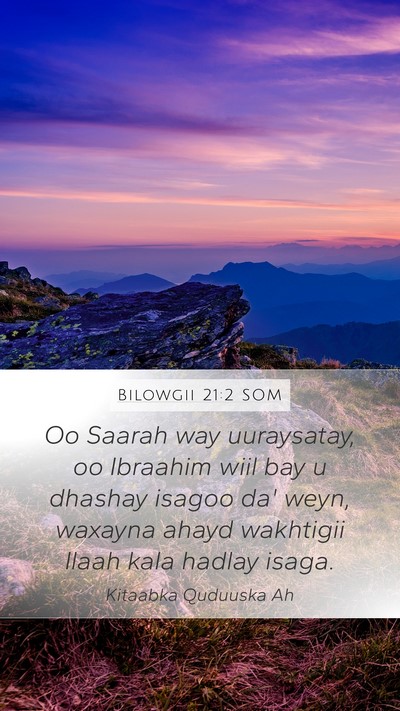 Bilowgii 21:2 SOM Bible Verse Image