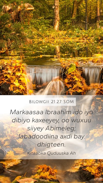 Bilowgii 21:27 SOM Bible Verse Image