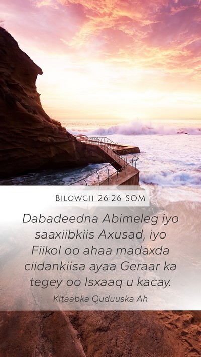 Bilowgii 26:26 SOM Bible Verse Image