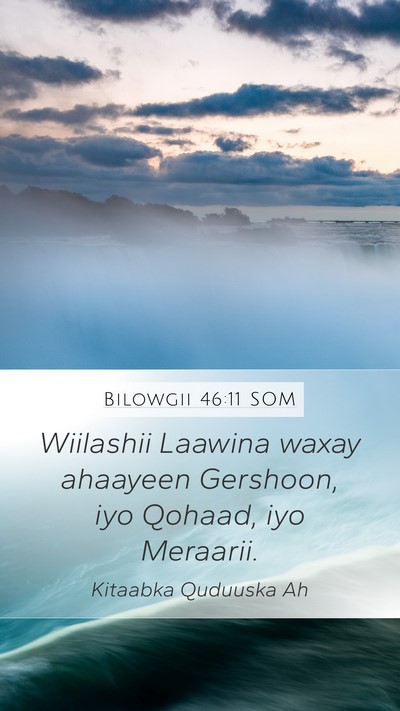 Bilowgii 46:11 SOM Bible Verse Image