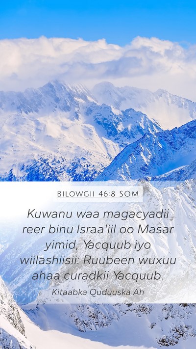 Bilowgii 46:8 SOM Bible Verse Image
