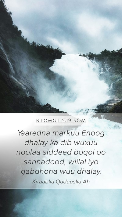 Bilowgii 5:19 SOM Bible Verse Image