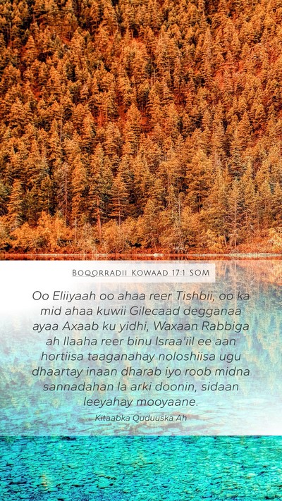 Boqorradii Kowaad 17:1 SOM Bible Verse Image