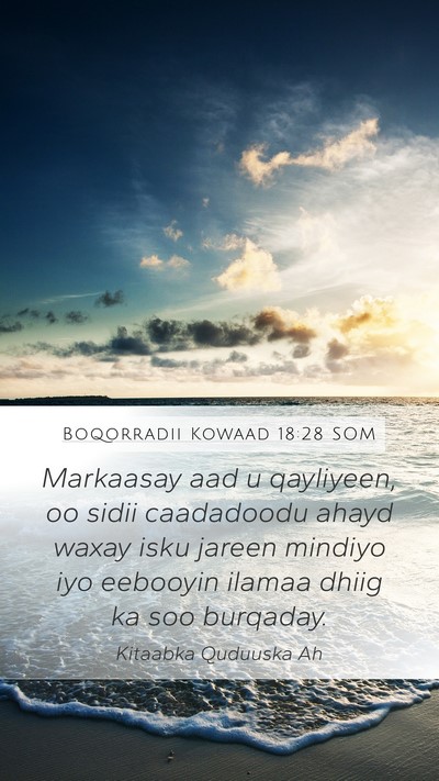 Boqorradii Kowaad 18:28 SOM Bible Verse Image