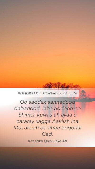Boqorradii Kowaad 2:39 SOM Bible Verse Image