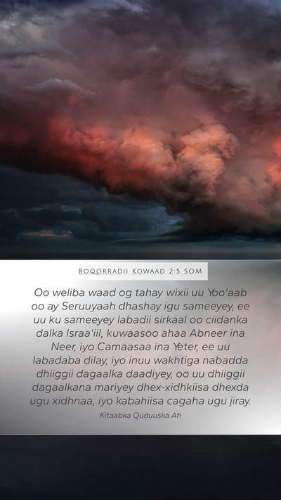 Boqorradii Kowaad 2:5 SOM Bible Verse Image