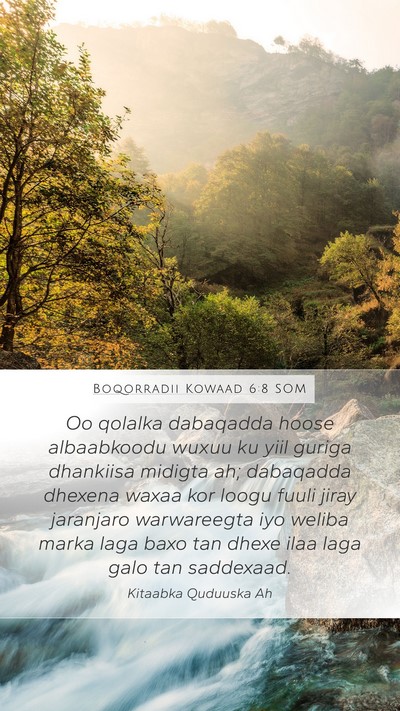 Boqorradii Kowaad 6:8 SOM Bible Verse Image
