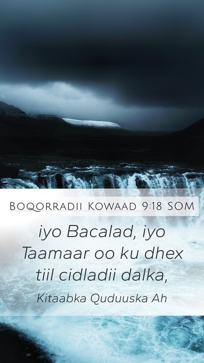 Boqorradii Kowaad 9:18 SOM Bible Verse Image