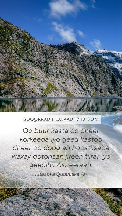 Boqorradii Labaad 17:10 SOM Bible Verse Image