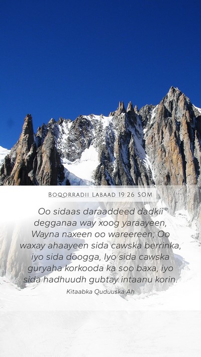 Boqorradii Labaad 19:26 SOM Bible Verse Image