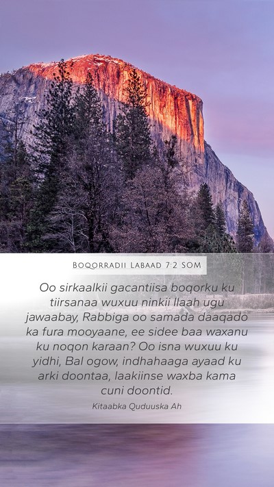 Boqorradii Labaad 7:2 SOM Bible Verse Image