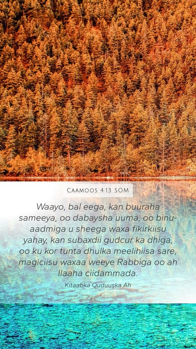 Caamoos 4:13 SOM Bible Verse Image