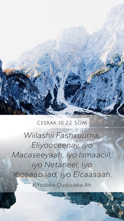 Cesraa 10:22 SOM Bible Verse Image