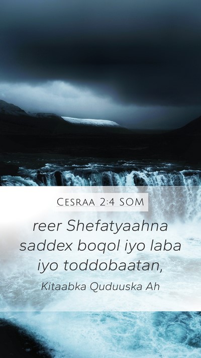 Cesraa 2:4 SOM Bible Verse Image
