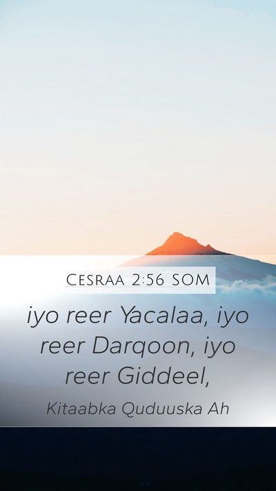 Cesraa 2:56 SOM Bible Verse Image