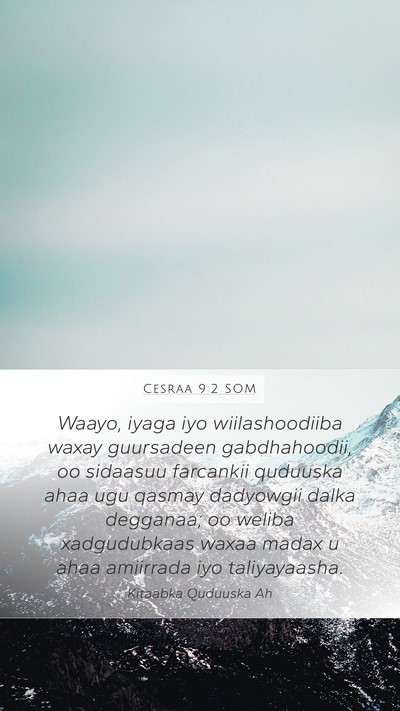 Cesraa 9:2 SOM Bible Verse Image