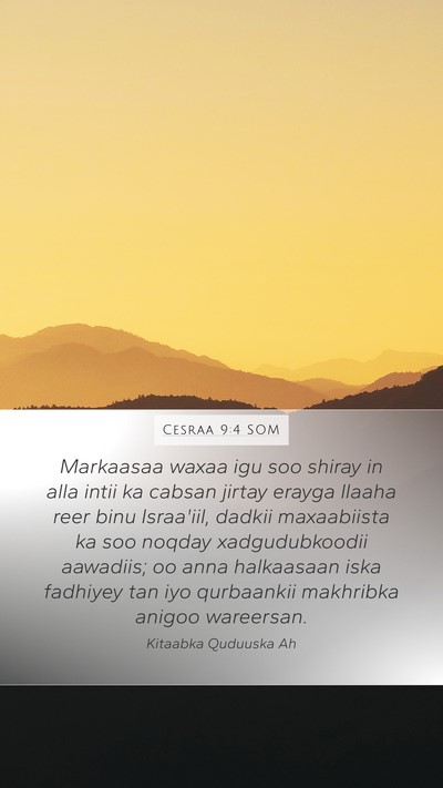 Cesraa 9:4 SOM Bible Verse Image