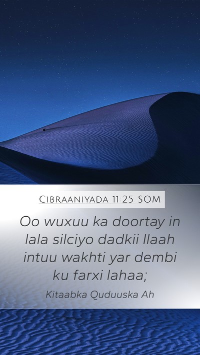 Cibraaniyada 11:25 SOM Bible Verse Image